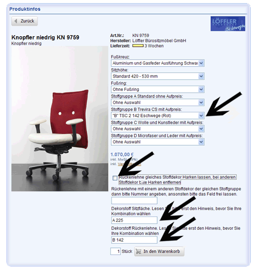 Infoseite Kombinationen Knopfler