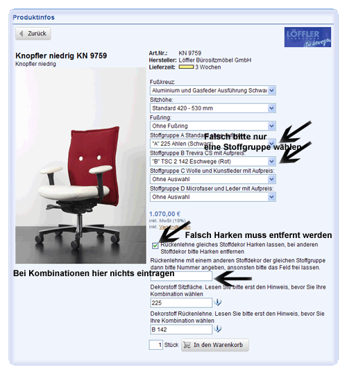 Infoseite Kombinationen Knopfler