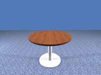 X-Time Work Runder Tisch mit Säulenfuß 4-5 Plätze